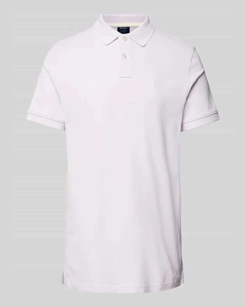 McNeal Poloshirt mit Label-Stitching Lila