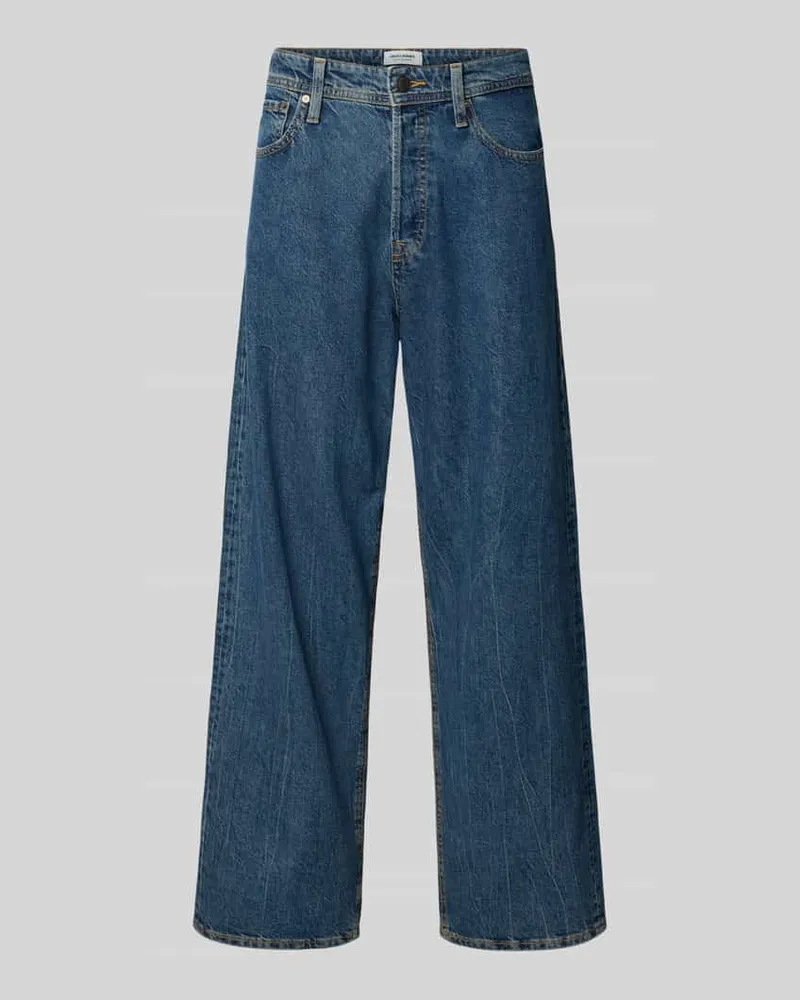 Jack & Jones Baggy Fit Jeans mit 5-Pocket-Design Modell 'ALEX 