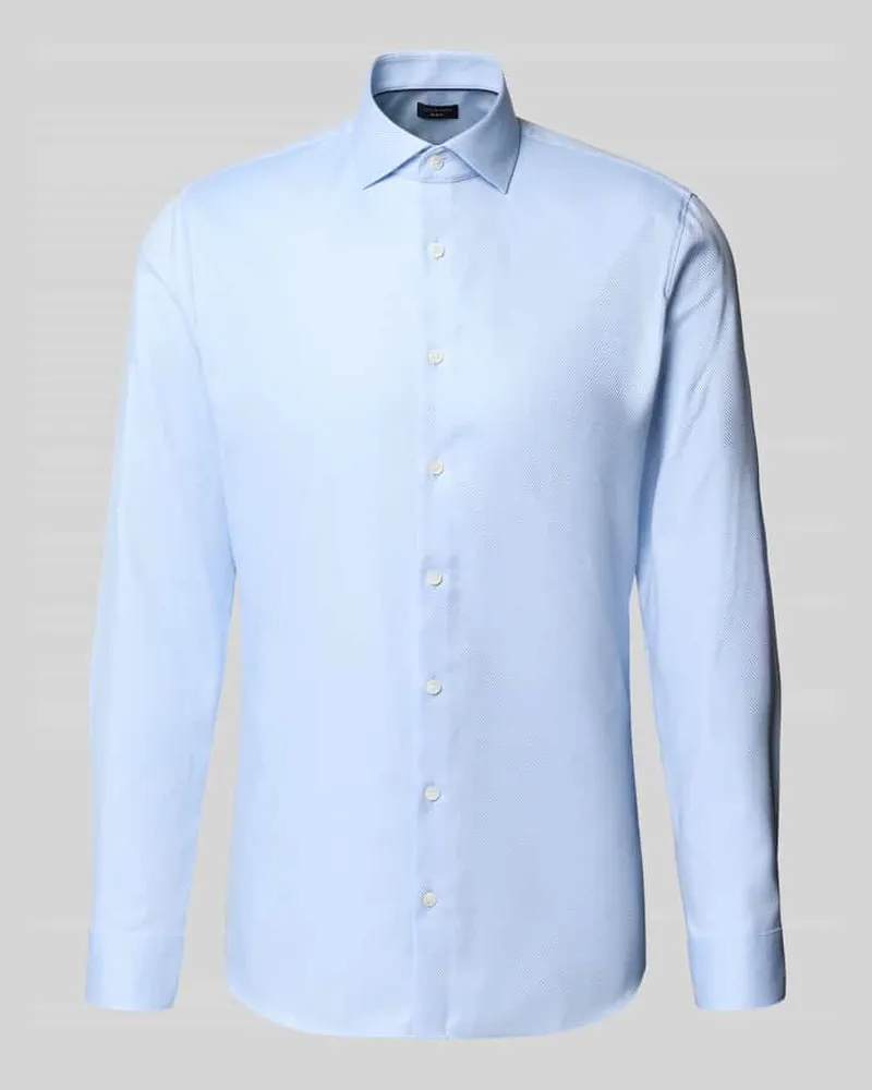Olymp Super Slim Fit Business-Hemd mit Kentkragen Modell 'Royal Bleu