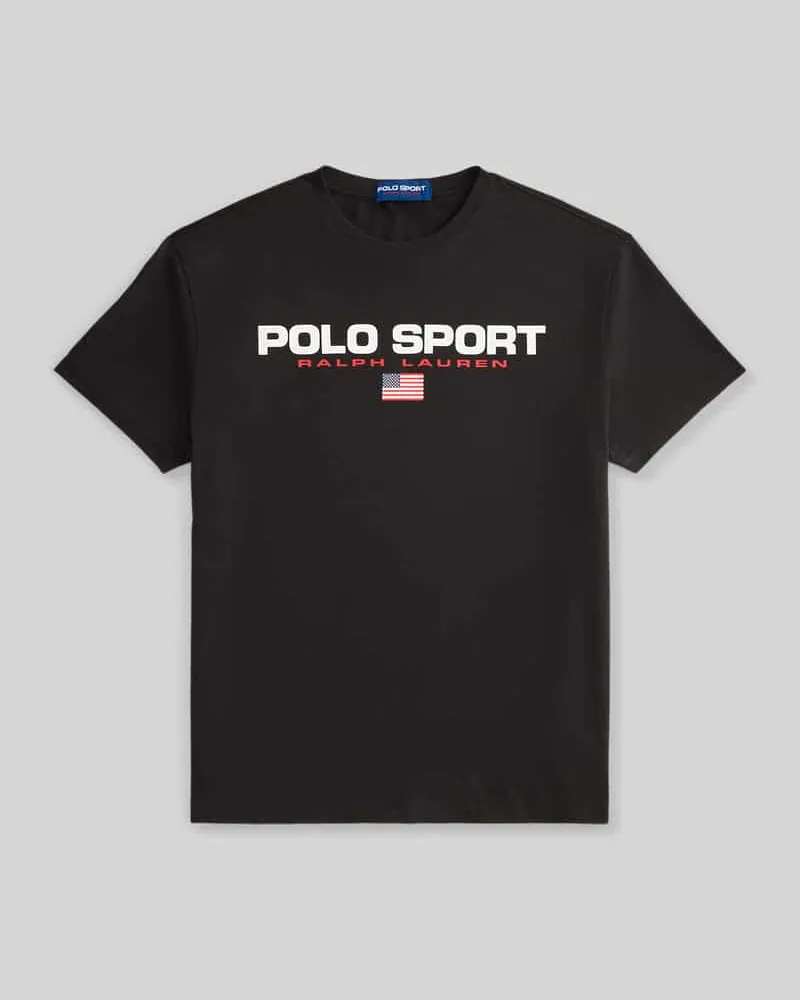 Ralph Lauren Regular Fit T-Shirt aus reiner Baumwolle Black