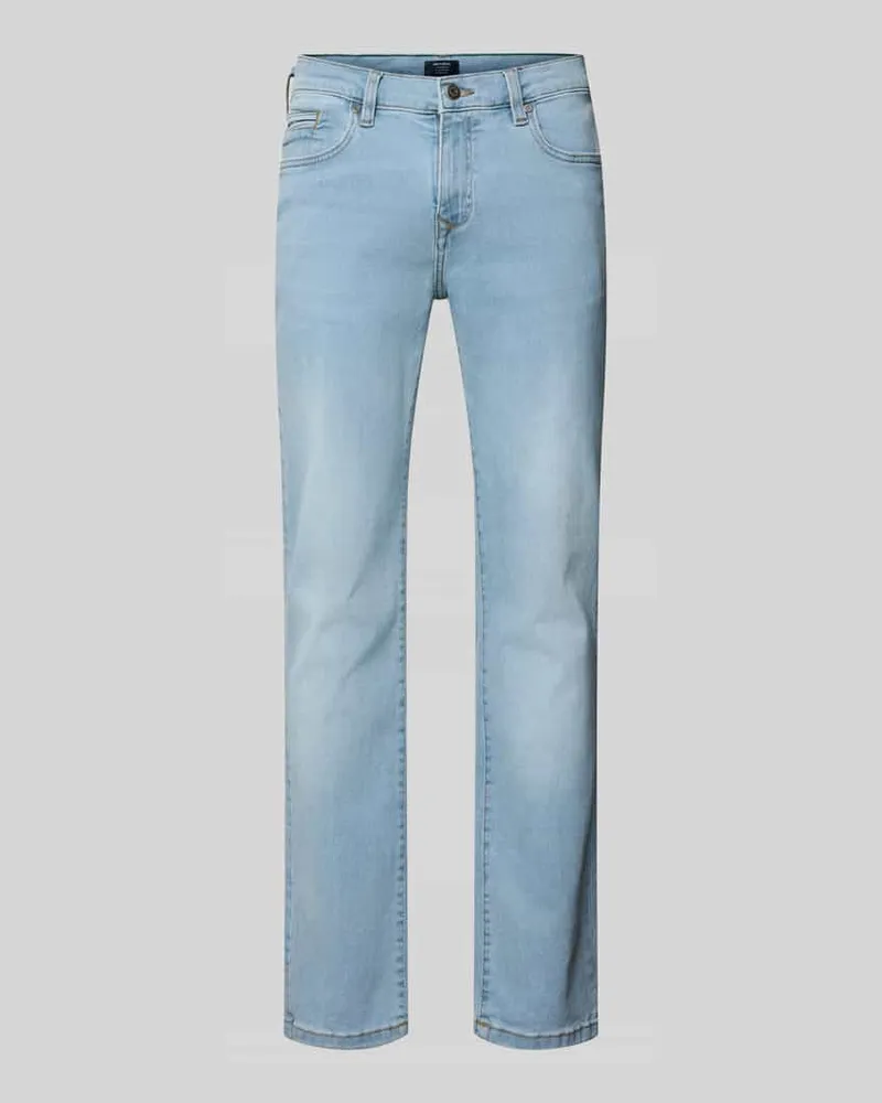 McNeal Regular Fit Jeans mit Eingrifftaschen Hellblau