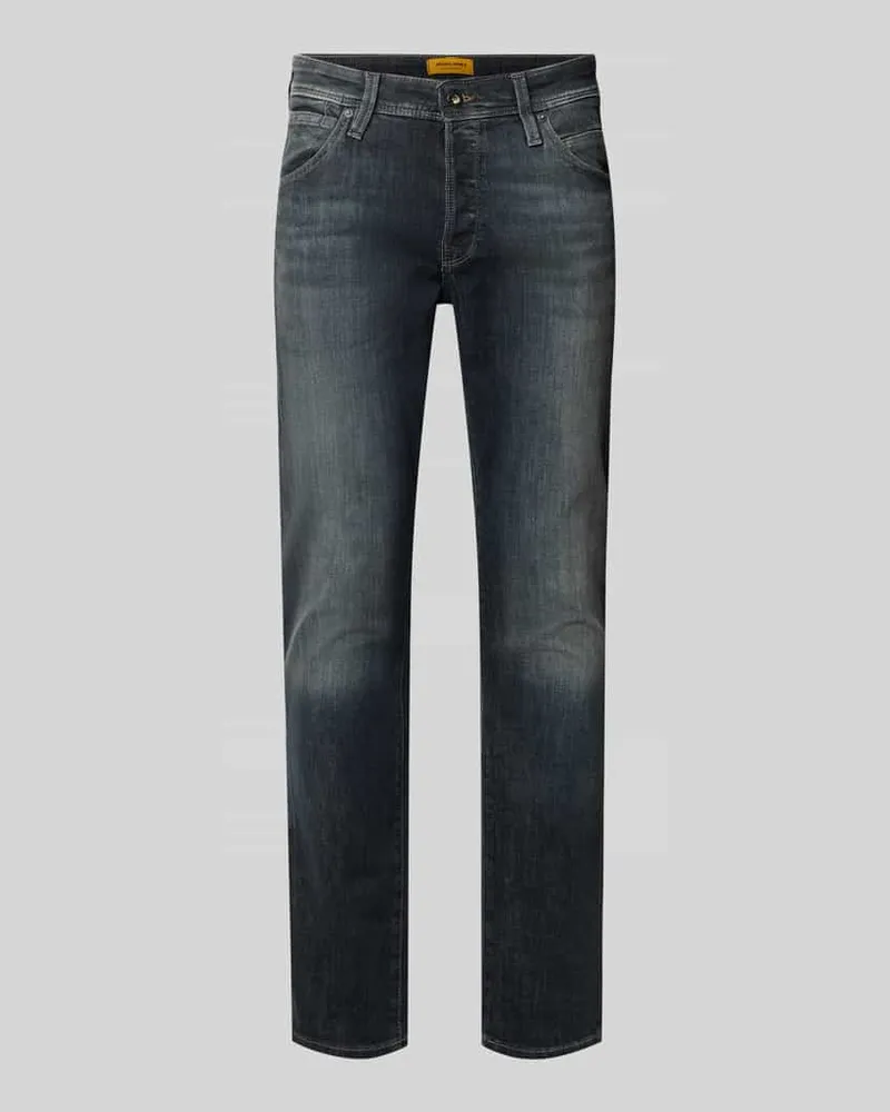 Jack & Jones Slim Fit Jeans im Used-Look Modell 'GLENN 