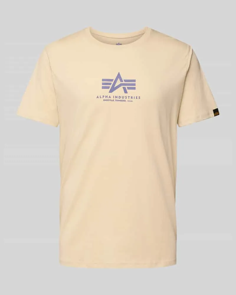 Alpha Industries T-Shirt mit Label-Print 