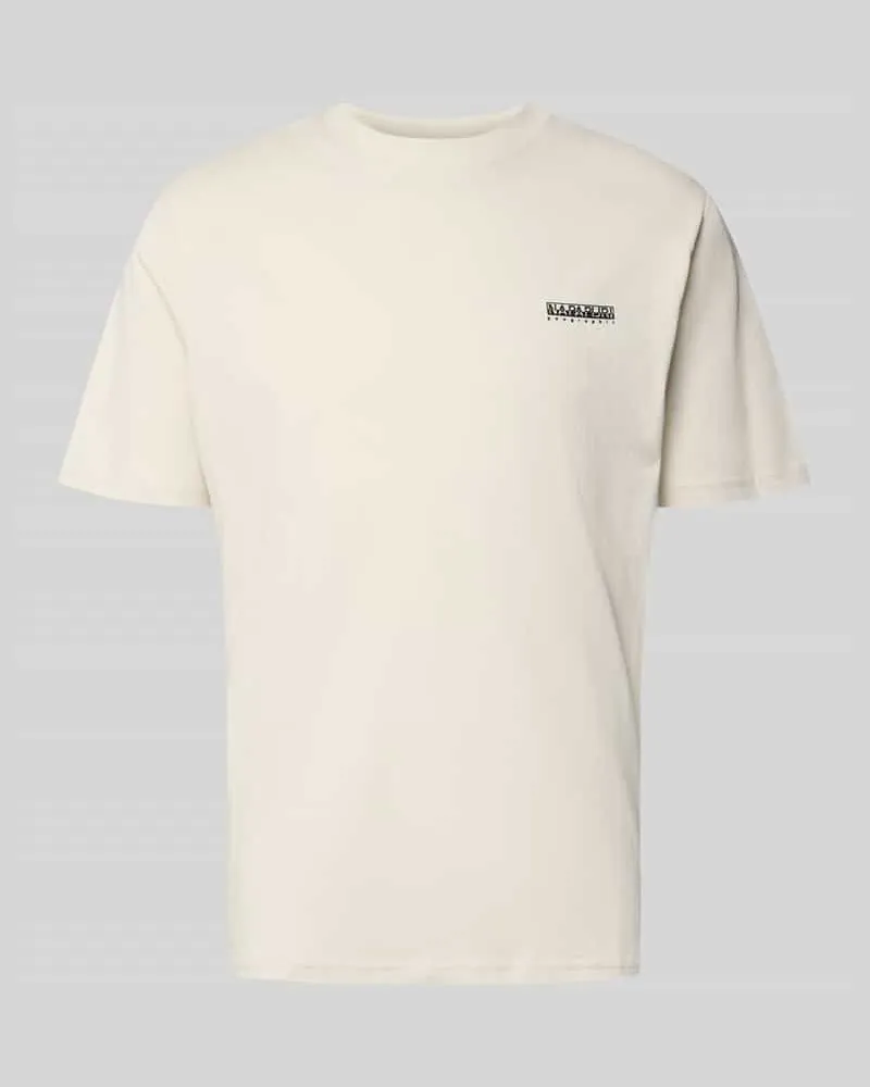 Napapijri T-Shirt mit Logo und Rundhalsausschnitt Offwhite