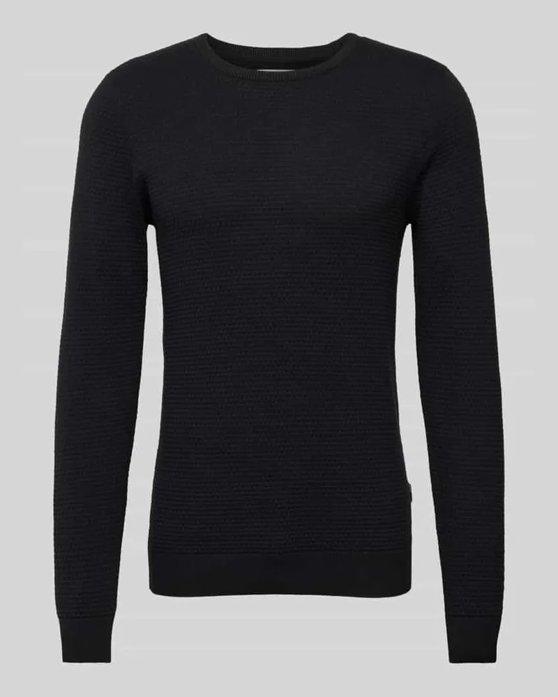 Blend Strickpullover mit Strukturmuster 