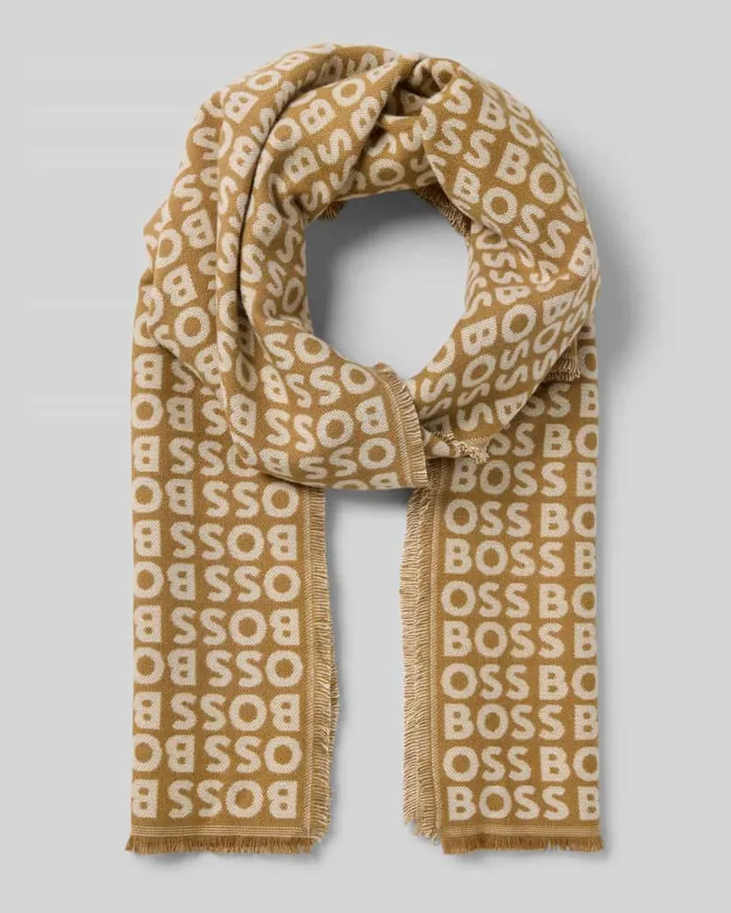 HUGO BOSS Schal aus reiner Viskose Modell 'TADIC Marine