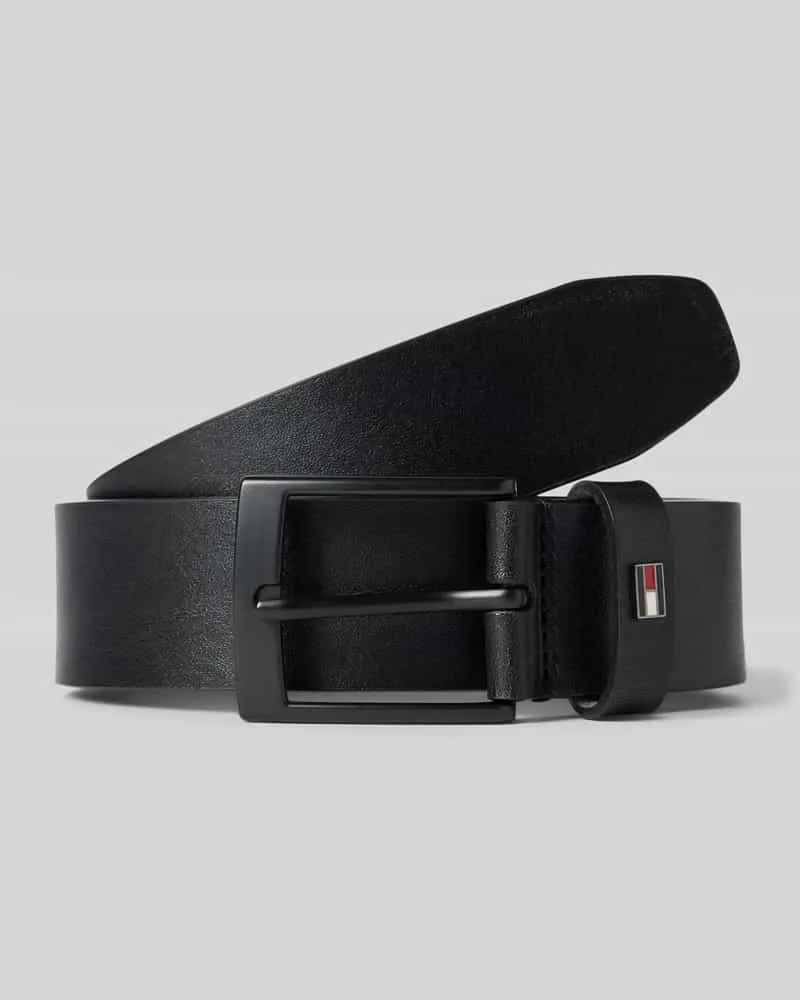 Tommy Hilfiger Ledergürtel mit Logo-Detail Modell 'ADAN Black