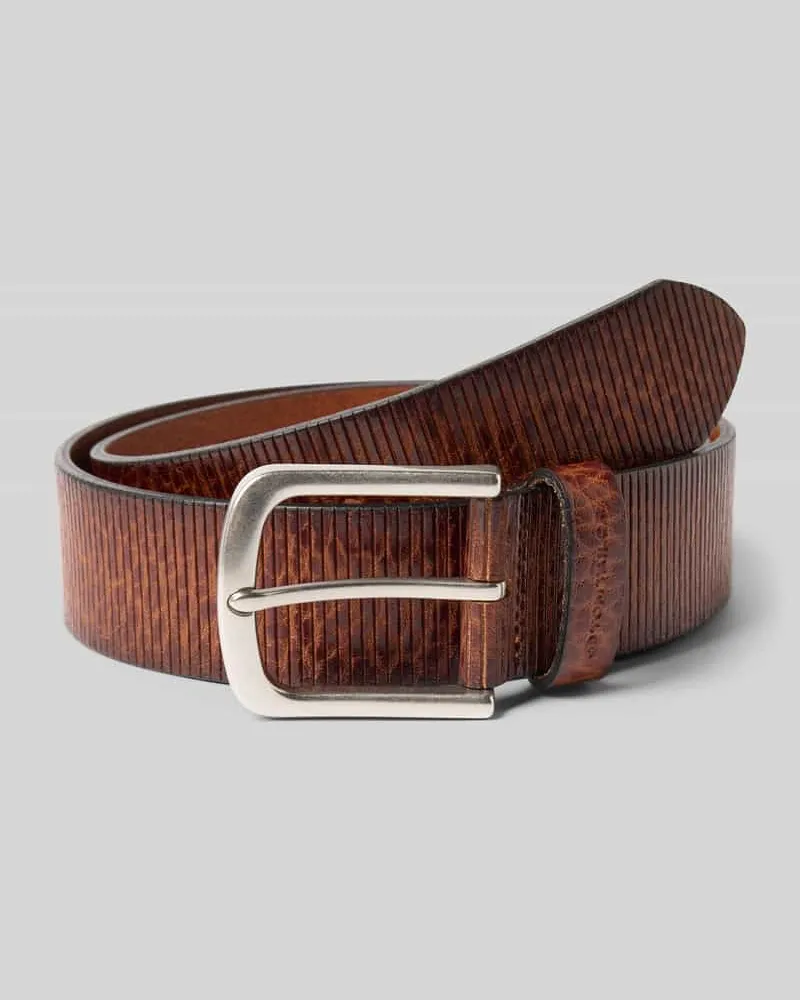 Tom Tailor Gürtel aus echtem Leder Modell 'ROY Cognac