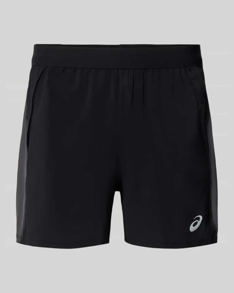 Asics Shorts mit Logo-Print Modell 'ROAD 5IN Mittelgrau