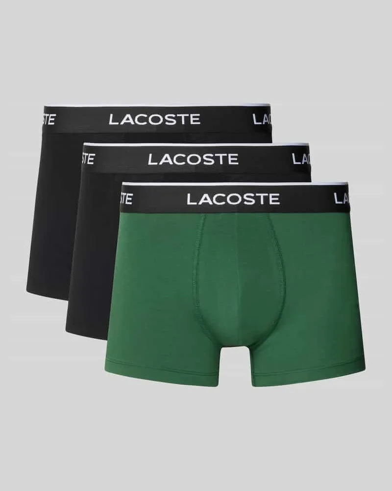 Lacoste Trunk aus Baumwoll-Mix im 3er-Pack Gruen