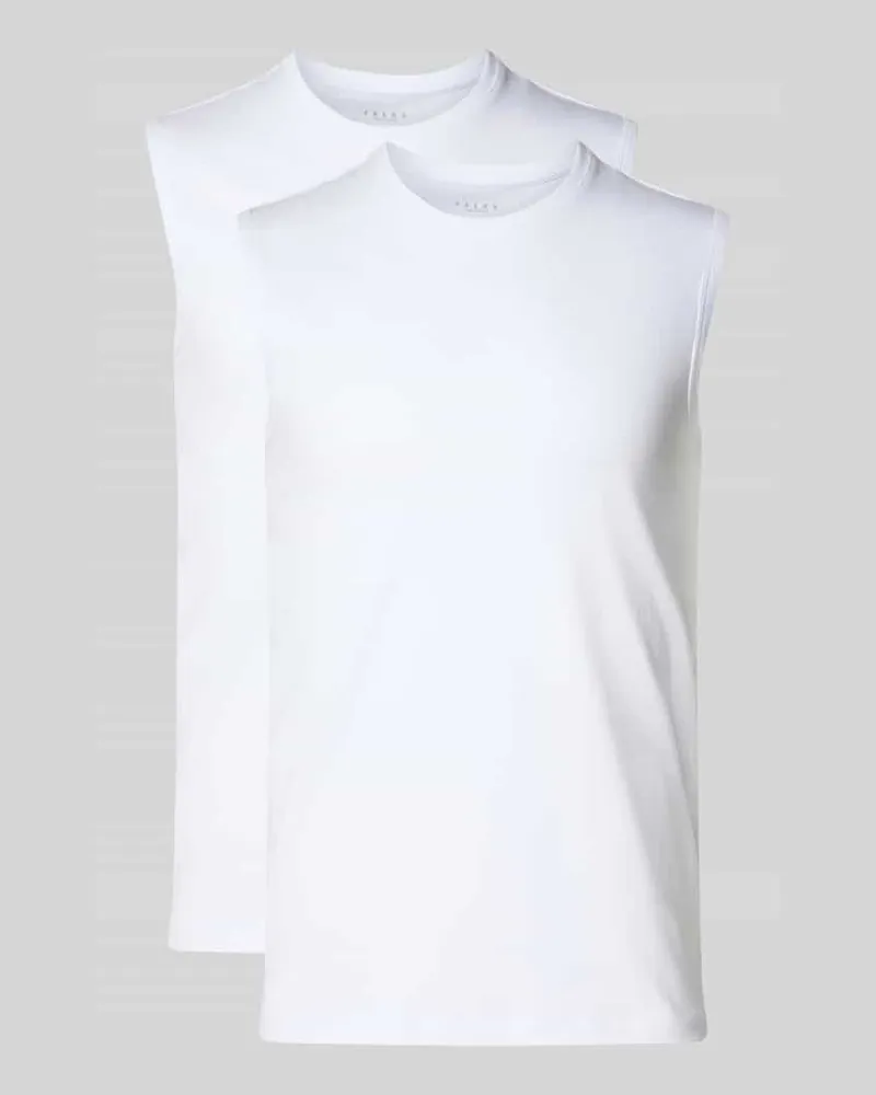 Falke Muscle Shirt mit Rundhalsausschnitt Modell 'Daily Comfort Weiss