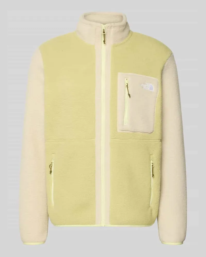 The North Face Fleecejacke mit Label-Stitching Modell 'Yumiori Hellgelb