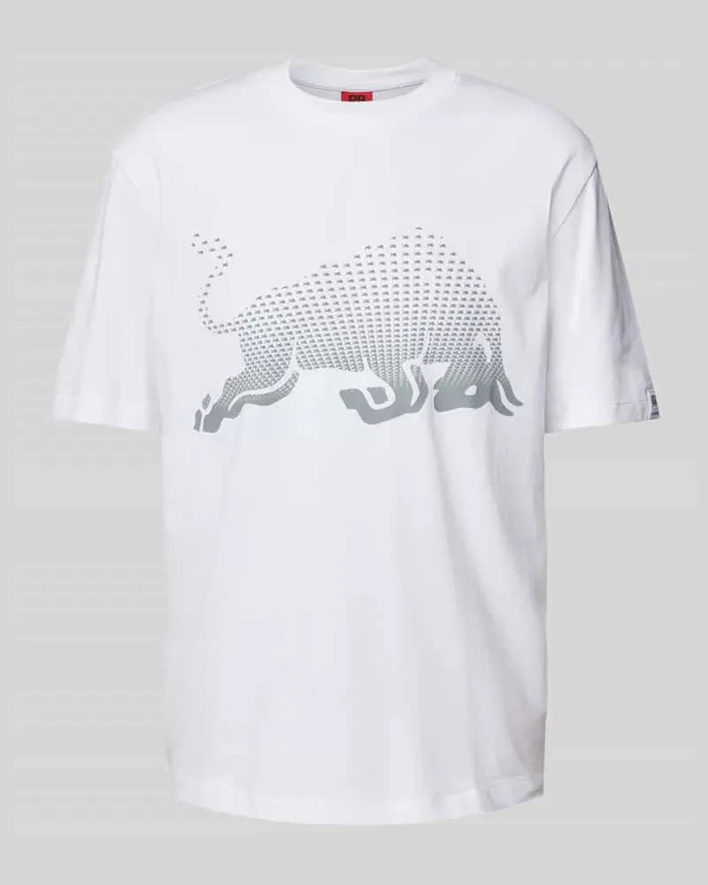 HUGO BOSS T-Shirt mit Label-Print Modell 'Drcard 