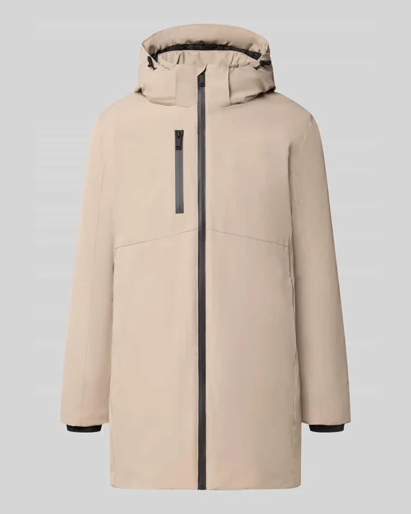 Lindbergh Regular Fit Parka mit Logo-Print Beige