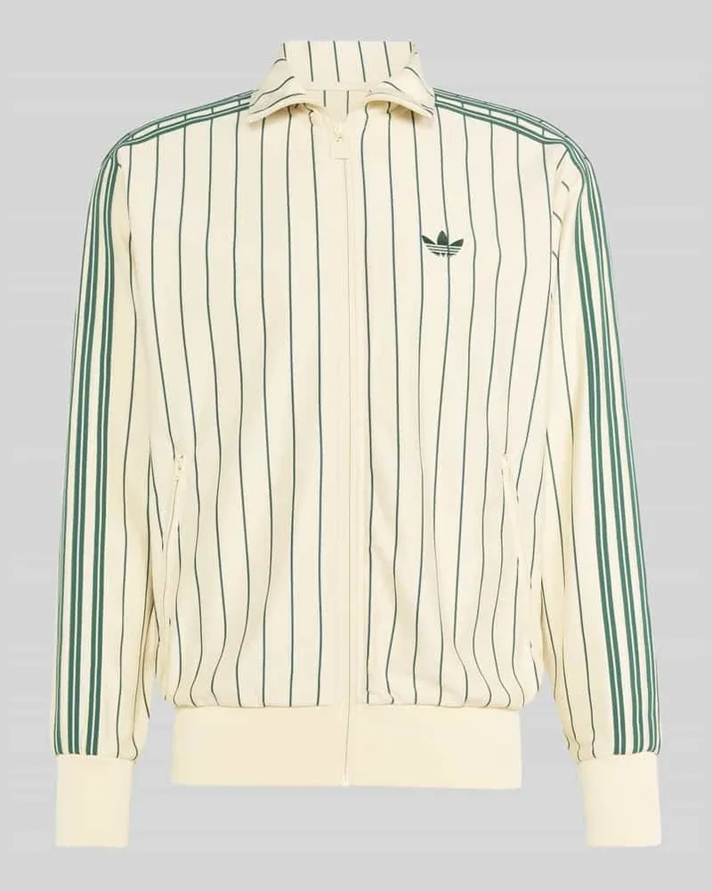 adidas Regular Fit Sweatjacke mit Logo-Stitching Modell 'FIREBIRD TT PS Offwhite