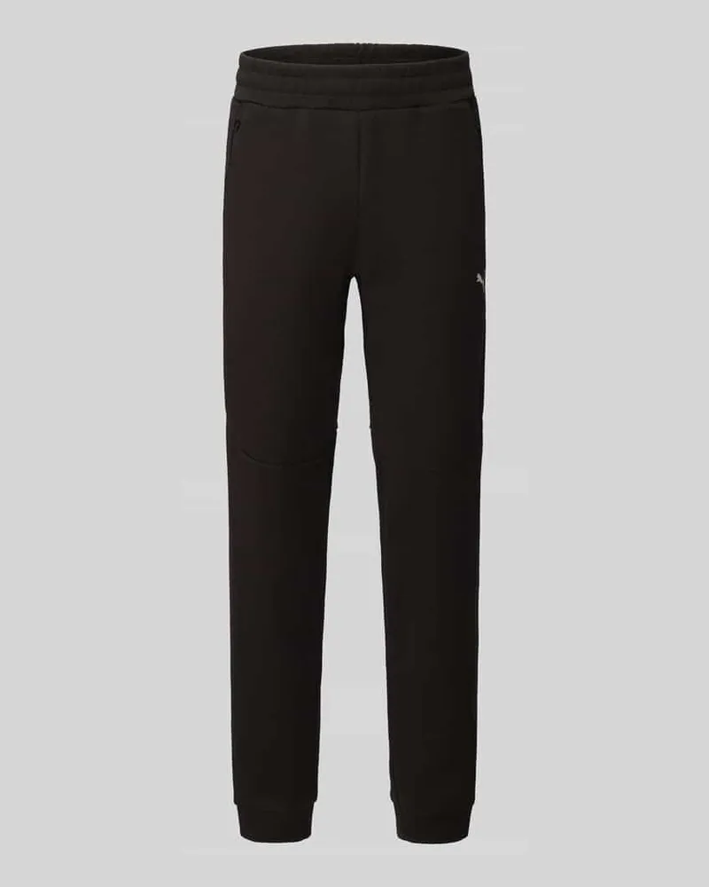 Puma Regular Fit Sweathose aus Baumwoll-Mix Modell 'PUMATECH Black