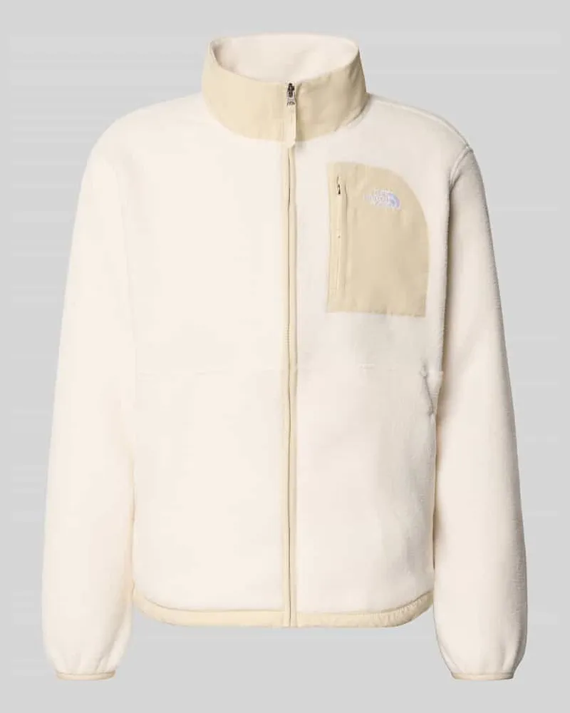 The North Face Fleecejacke mit Napoleontasche Modell 'YUMIORI Offwhite