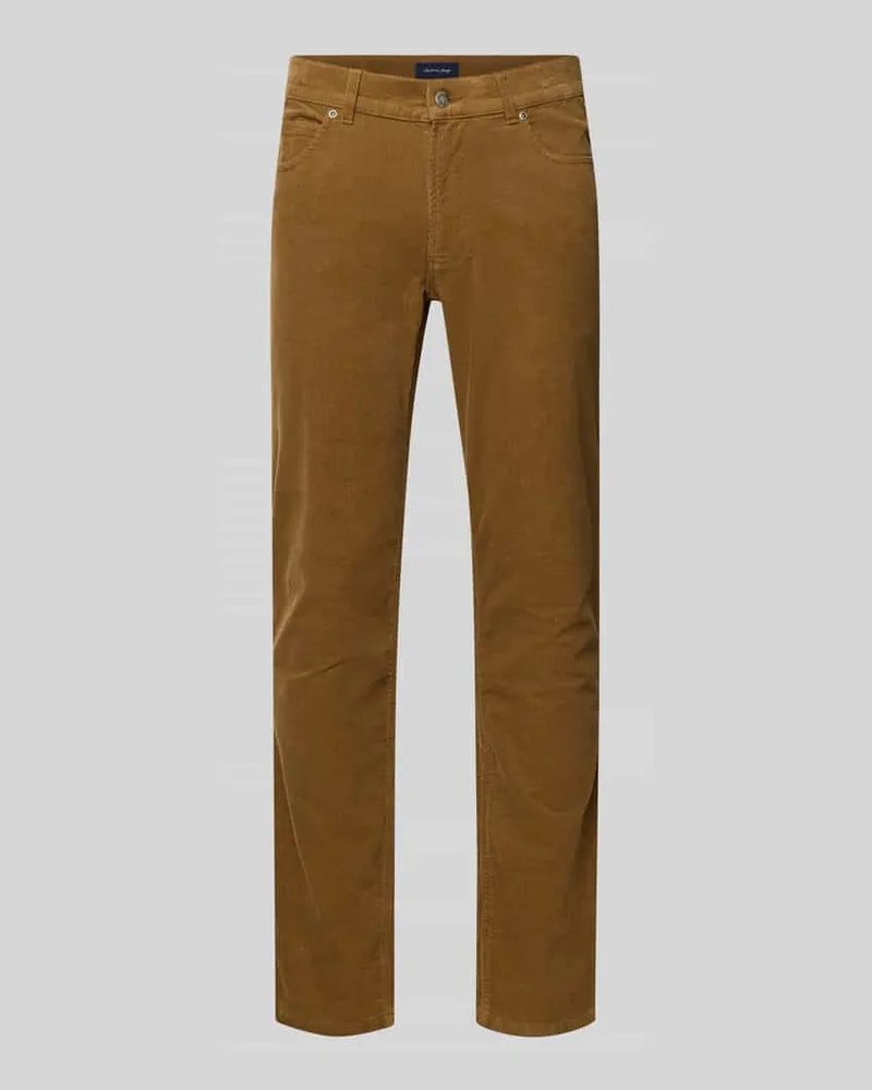 Christian Berg Cordhose mit 5-Pocket-Design Camel