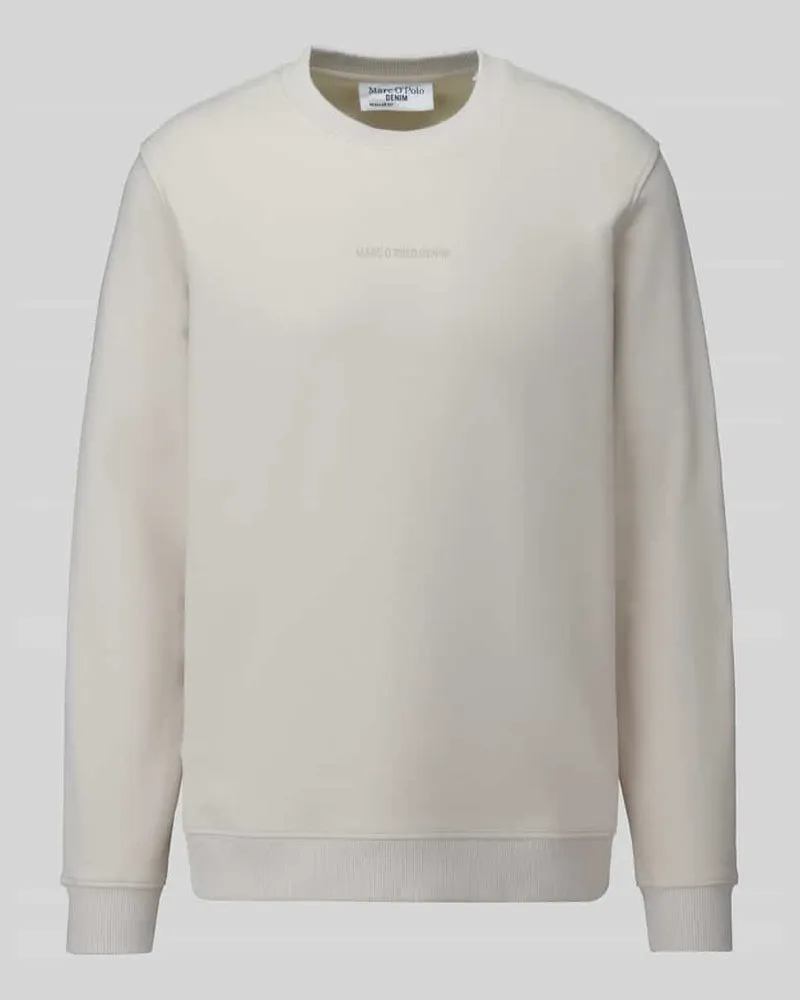 Marc O'Polo Regular Fit Sweatshirt aus reiner Baumwolle Sand