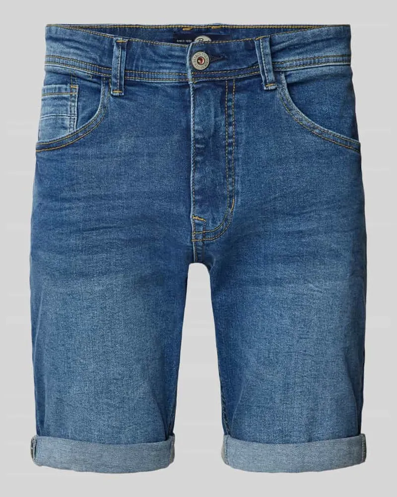 Petrol Industries Regular Fit Jeansshorts im 5-Pocket-Design Modell 'BULLSEYE Jeansblau