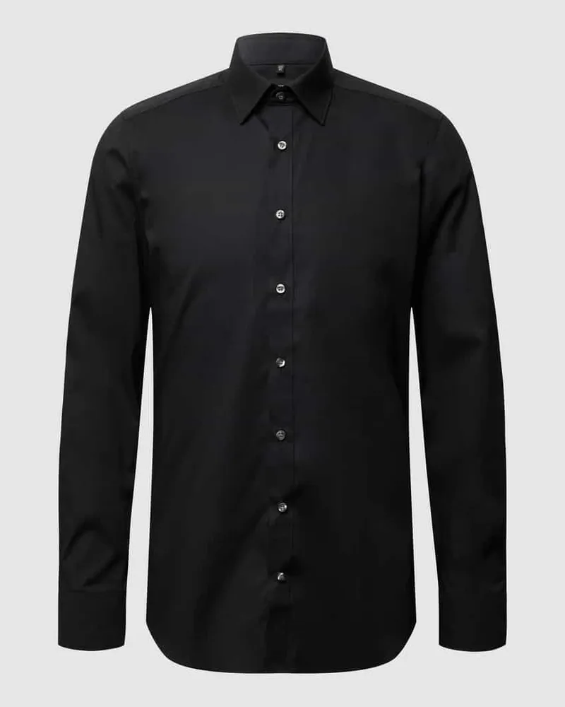 Olymp Slim Fit Businesshemd in Premiumqualität Black