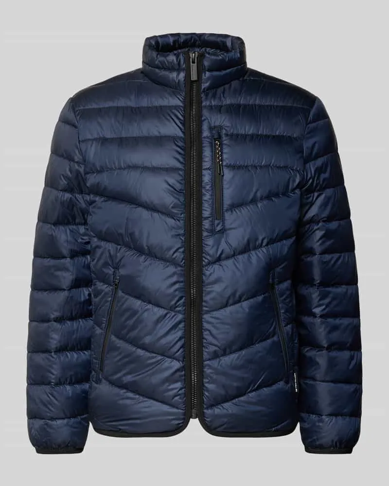 Tom Tailor Regular Fit Steppjacke mit Stehkragen Marine