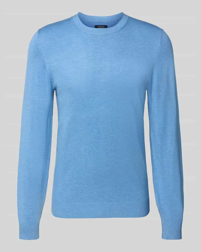 McNeal Strickpullover mit gerippten Abschlüssen Sky