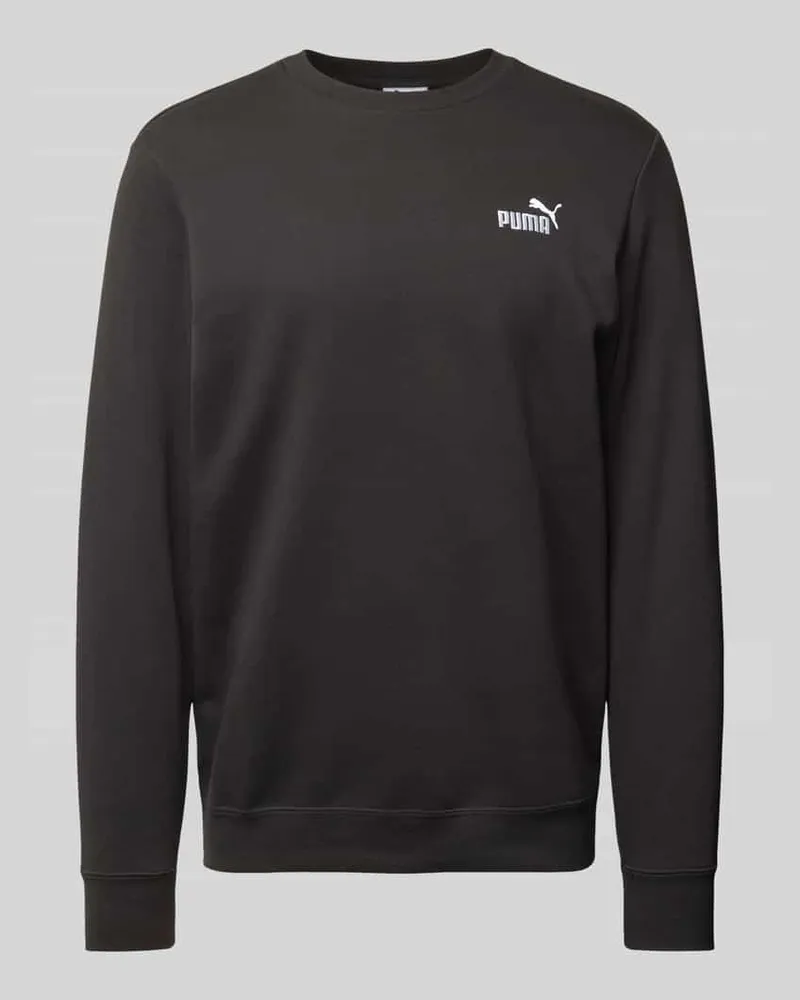 Puma Sweatshirt mit Label-Stitching Black