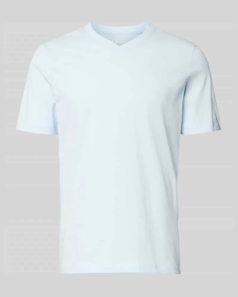 S.Oliver Regular Fit T-Shirt aus reiner Baumwolle Hellblau