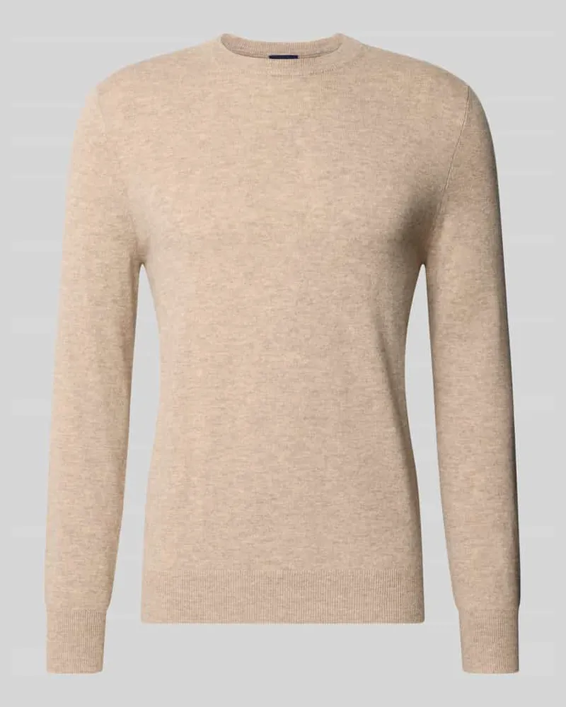 Christian Berg Regular Fit Strickpullover aus Woll-Kaschmir-Mix Beige