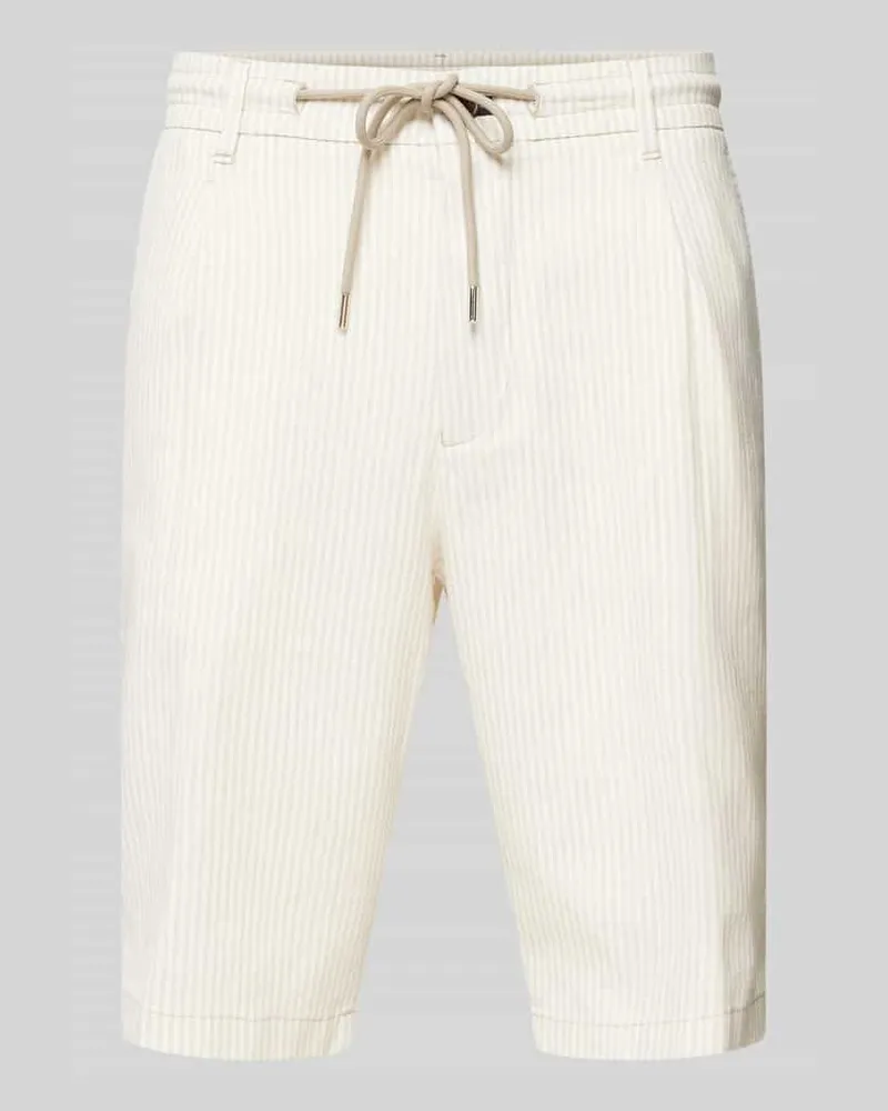 JOOP! Regular Fit Bermudas mit Leinen-Anteil Modell 'RUBY 