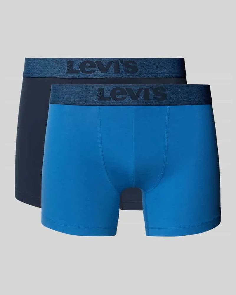 Levi's Trunks mit Label-Bund im 2er-Pack Marine