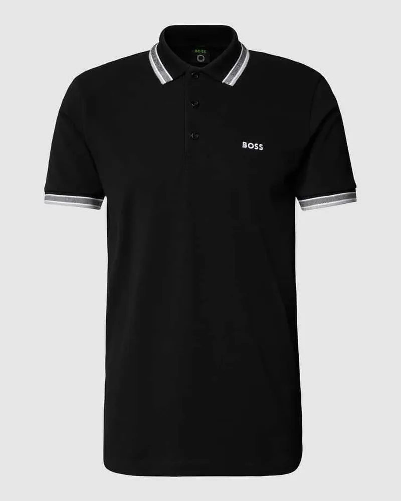 HUGO BOSS Regular Fit Poloshirt mit Label-Stitching Modell 'Paddy 