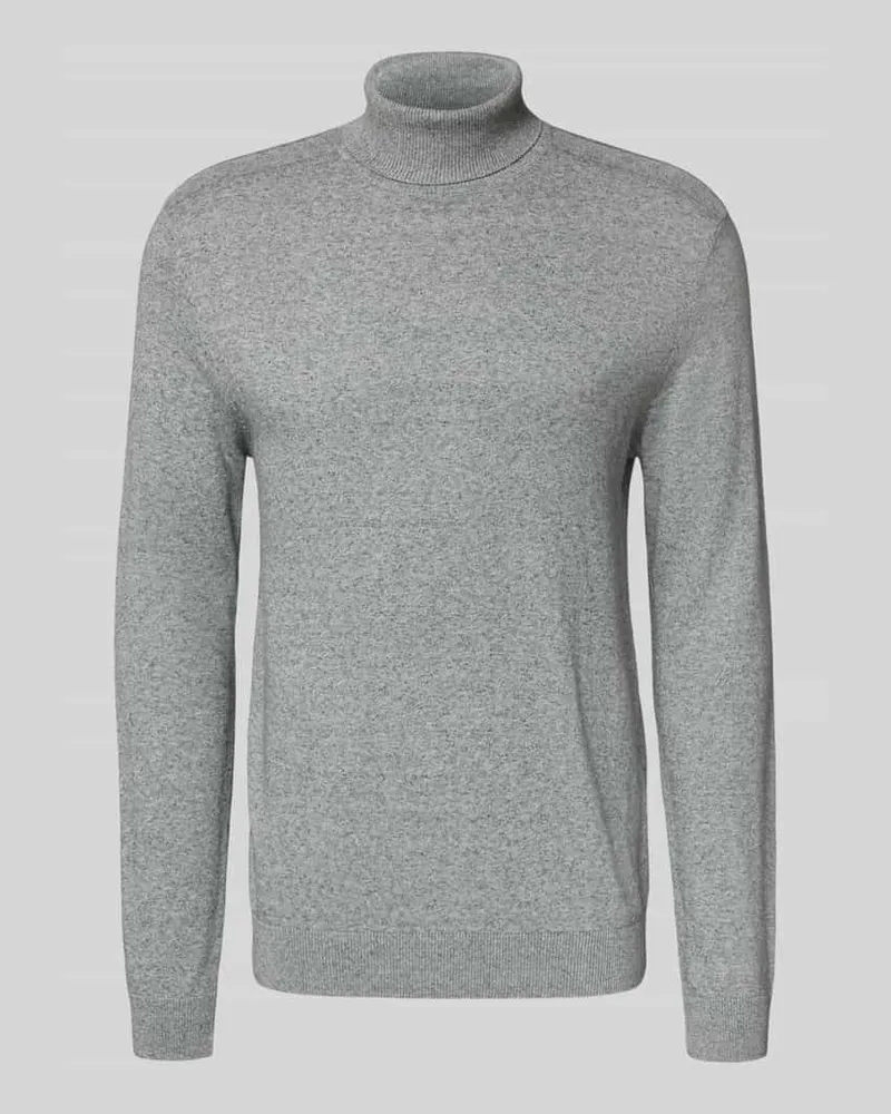 Selected Homme Rollkragenpullover mit gerippten Abschlüssen 