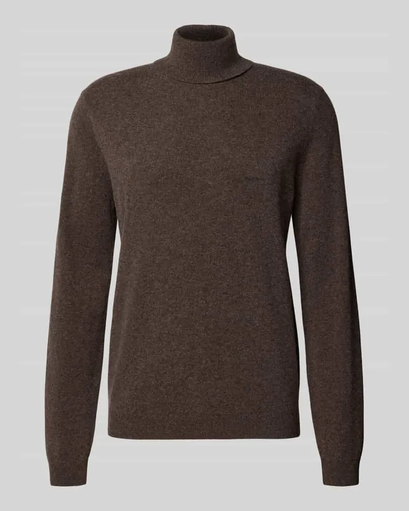 McNeal Regular Fit Rollkragenpullover mit elastischen Abschlüssen Camel