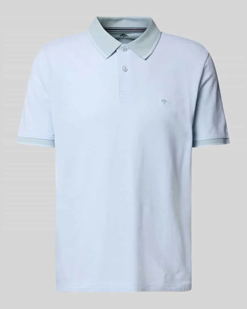 Fynch-Hatton Poloshirt mit Label-Stitching 
