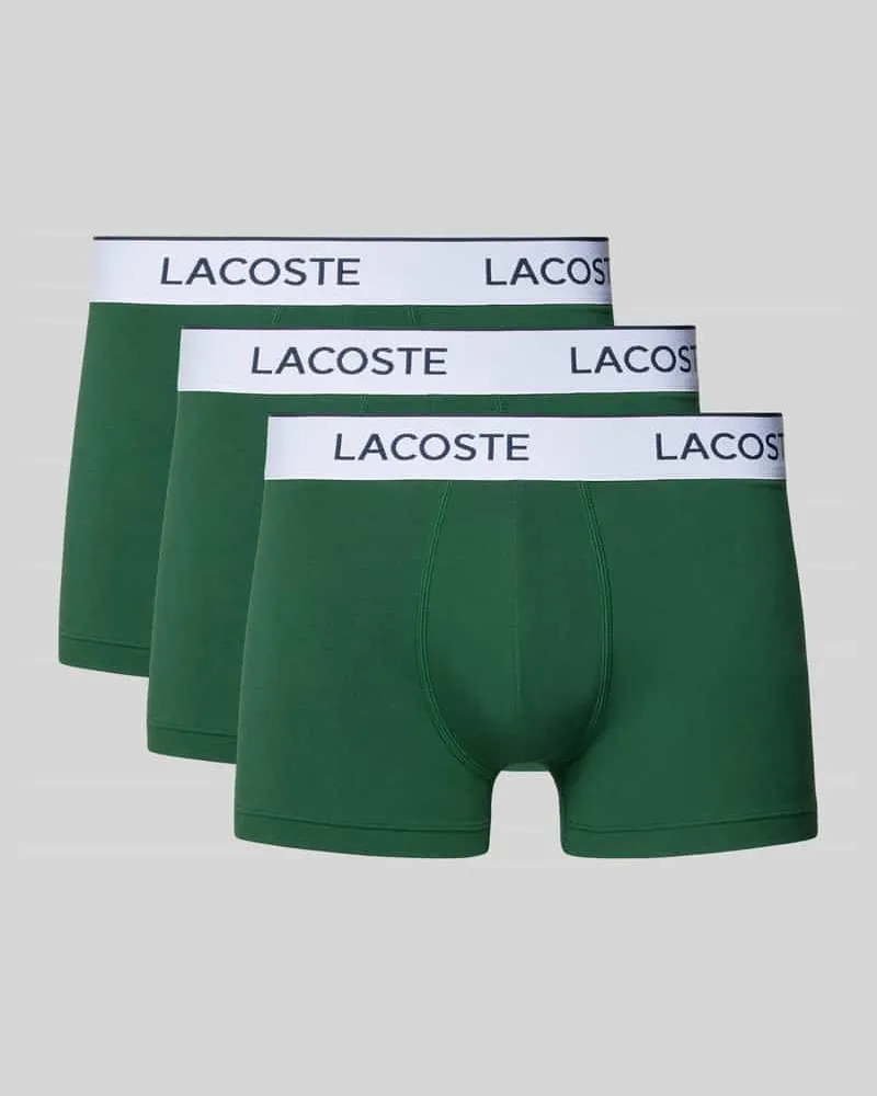 Lacoste Trunk aus Baumwoll-Mix im 3er-Pack Dunkelgruen