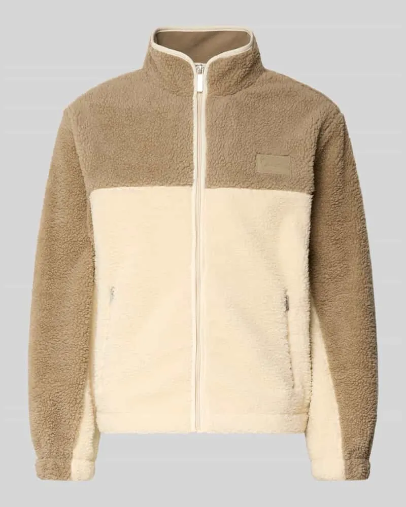 Karl Kani Regular Fit Jacke mit Logo-Applikation Modell 'Signature Beige