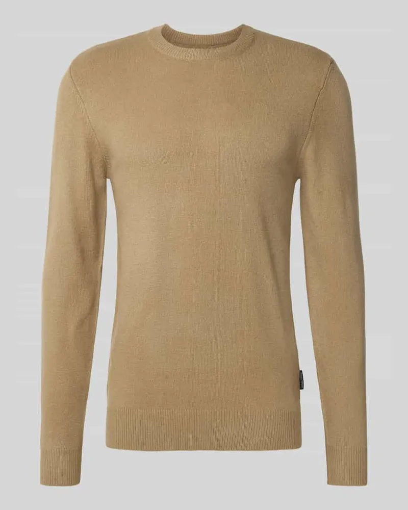 Casual Friday Regular Fit Strickpullover mit Rundhalsausschnitt Modell 'Heine 