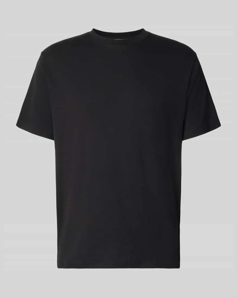 Selected Homme Regular Fit T-Shirt aus Baumwoll-Mix Modell 'SPENCER Black