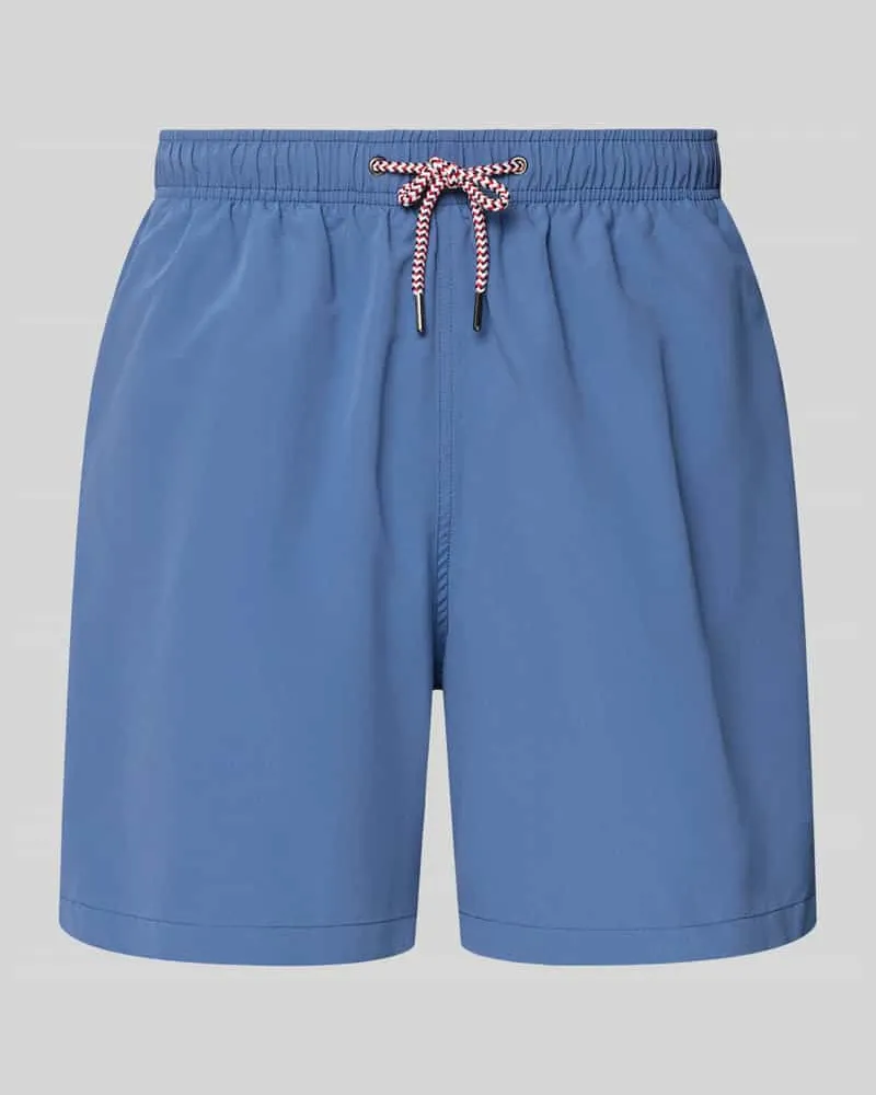 McNeal Badehose mit Gesäßtasche und Logo-Stitching Rauchblau