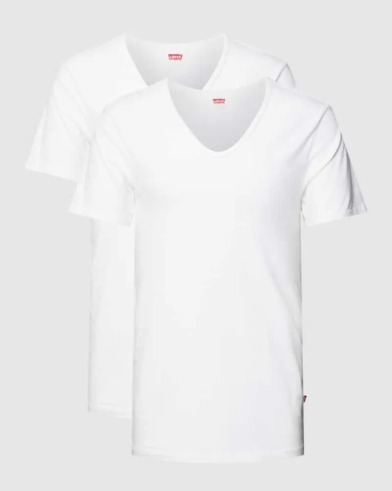 Levi's T-Shirt mit Label-Detail im 2er-Pack 