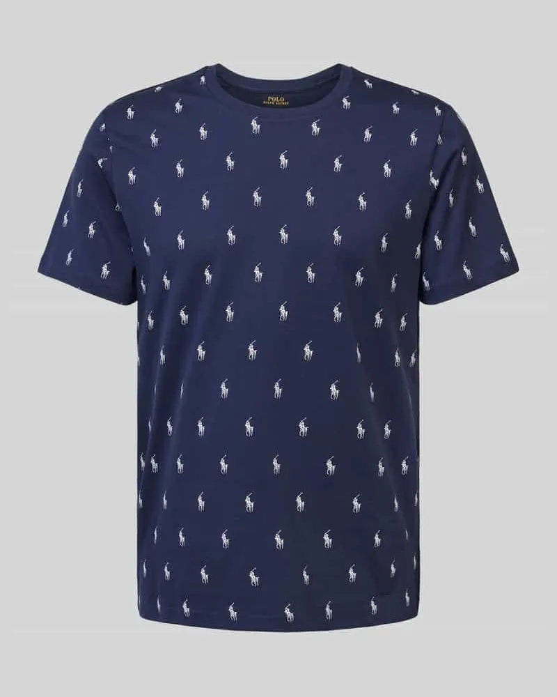 Ralph Lauren T-Shirt mit geripptem Rundhalsausschnitt 