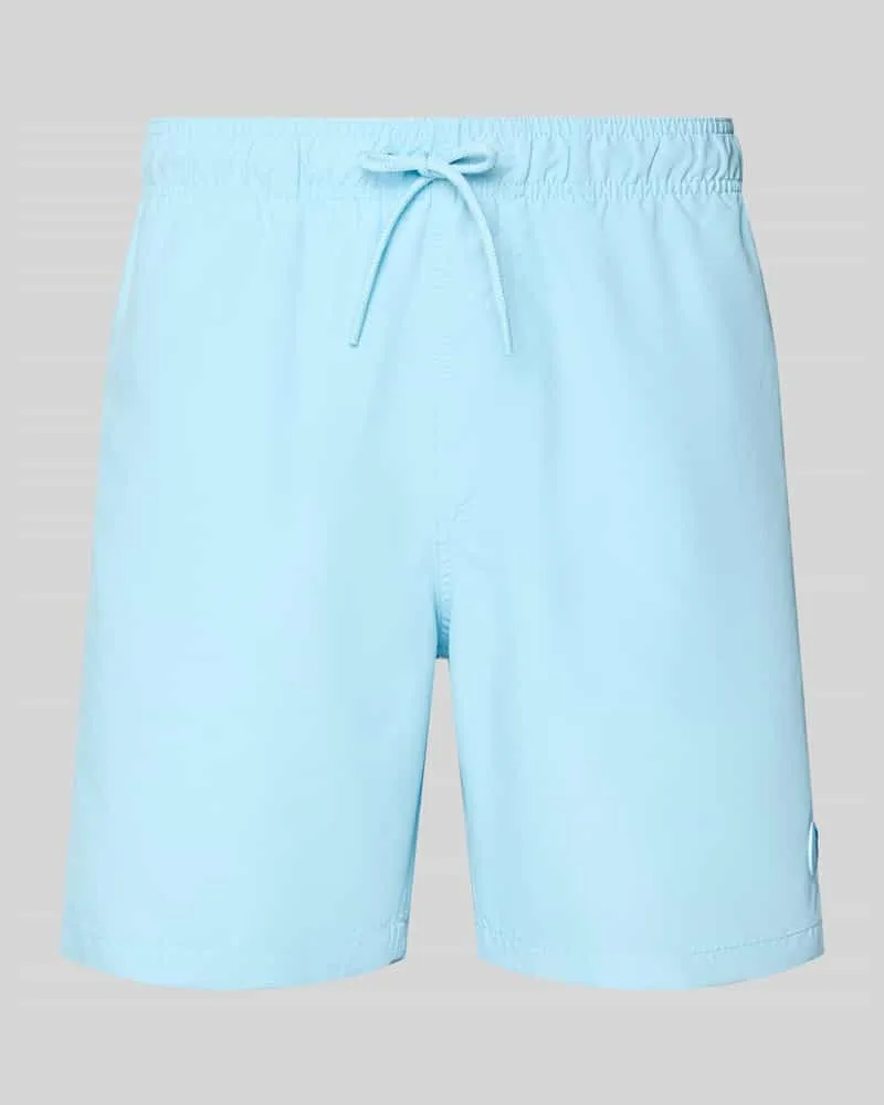 Shiwi Badehose mit Label-Patch Modell 'Mike Hellblau