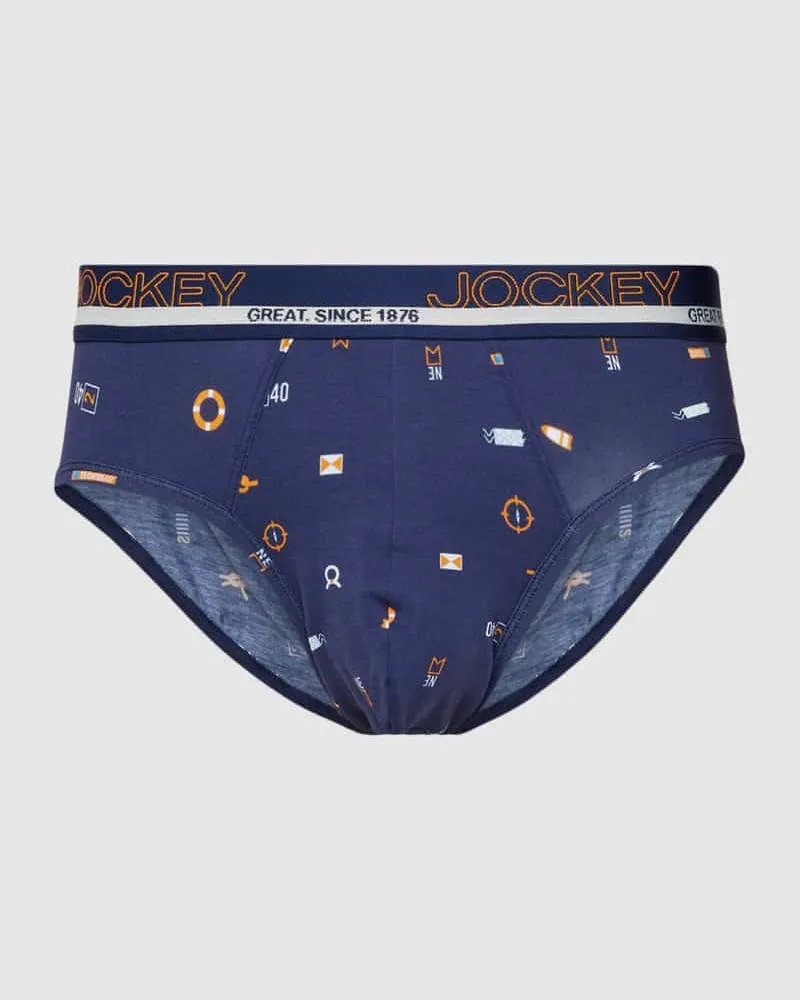 Jockey Slip mit Motiv-Print 