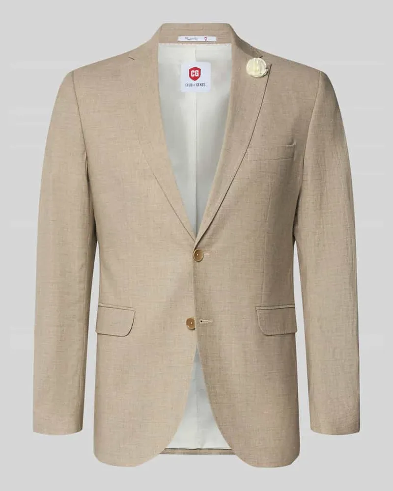 CG 2-Knopf-Sakko mit Reverskragen Modell 'Paul Sand