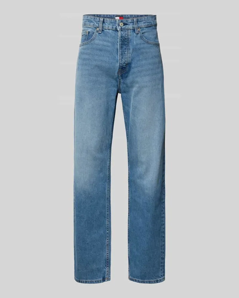Tommy Hilfiger Loose Fit Jeans aus Baumwoll-Mix Blau