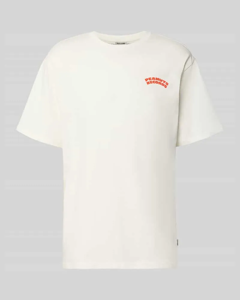 Only & Sons Oversized T-Shirt aus reiner Baumwolle Modell 'PEANUTS Offwhite