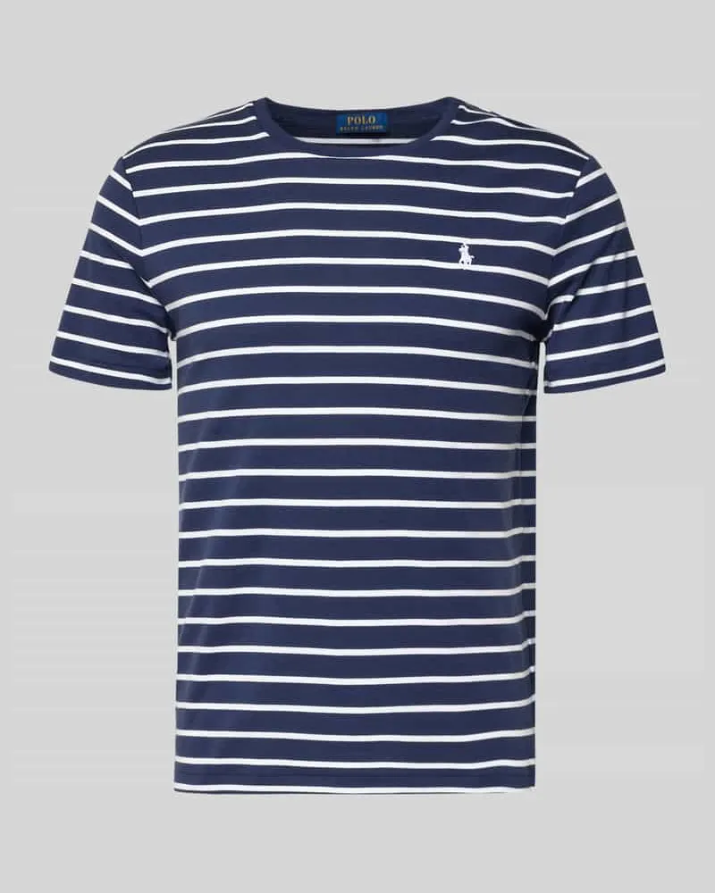 Ralph Lauren Regular Fit T-Shirt aus reiner Baumwolle Marine