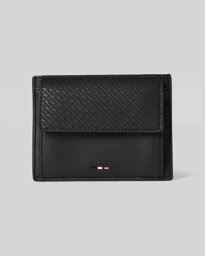 HUGO BOSS Portemonnaie aus echtem Leder Modell 'RAY Black